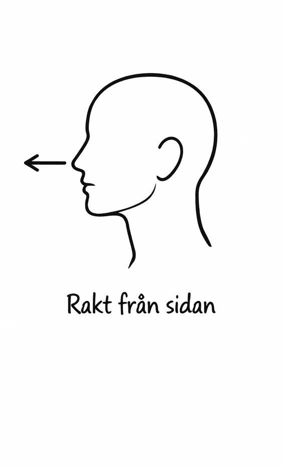 Bild 1: Titta rakt fram